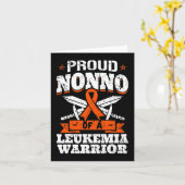 Proud non van een leukemiewortel opa awarenes kaart (Gele Bloem)