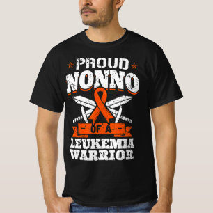 Proud non van een leukemiewortel opa awarenes t-shirt