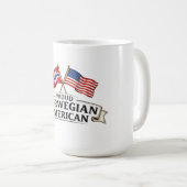 Proud Norwegian American Coffee Mug Koffiemok (Voorkant rechts)