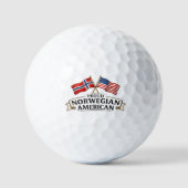 Proud Norwegian American Golf Ball Golfballen (Voorkant)