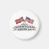 Proud Norwegian American Magnet (Voorkant)