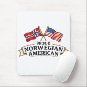 Proud Norwegian American Mouse Pad Muismat (Met muis)