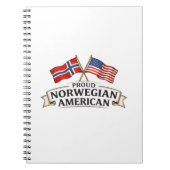 Proud Norwegian American Notebook Notitieboek (Voorkant)