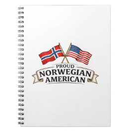 Proud Norwegian American Notebook Notitieboek