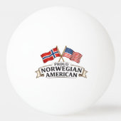 Proud Norwegian American Ping Pong Ball (Voorkant)
