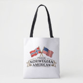 Proud Norwegian American Tote Bag (Voorkant)