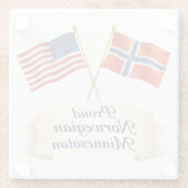 Proud Norwegian Minnesotaanse Erfgoed Onderzetter (Achterkant)