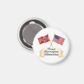 Proud Norwegian Minnesotan Heritage Magnet (Voorkant / Achterkant)