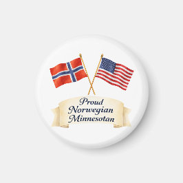 Proud Norwegian Minnesotan Heritage Magnet