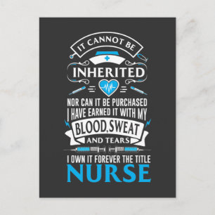 Proud Nurse Afstuderen Gift RN Hospital Life Briefkaart