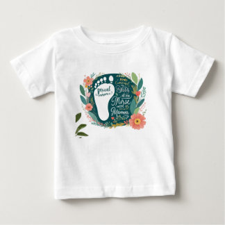Proud Nurse Mama - Floral Baby Footprint Design