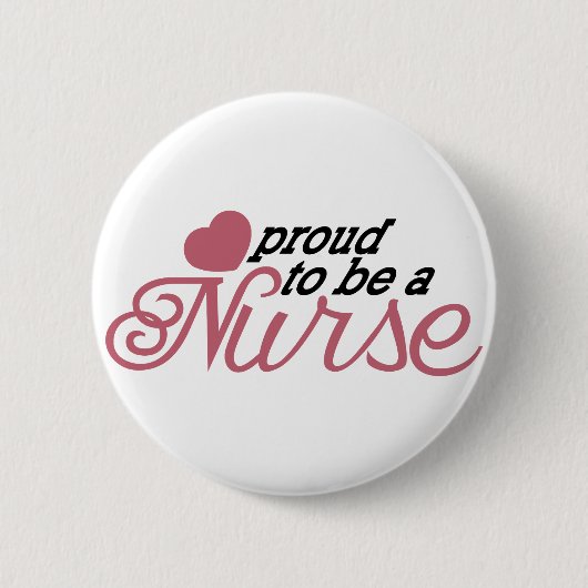 Proud Nurse Ronde Button 5,7 Cm (Voorkant)