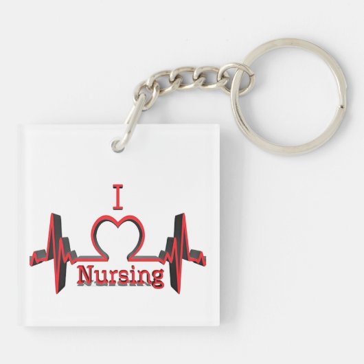 Proud Nurse Sleutelhanger (Achterkant)