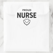 Proud Nurse Sticker – Minimal Medical Design (Tas)