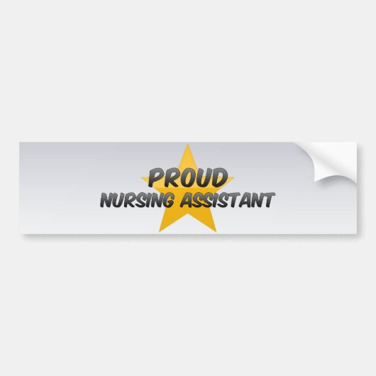 Proud Nursing Assistant Bumpersticker (Voorkant)