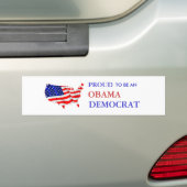 Proud Obama Democraat Bumpersticker (Op auto)