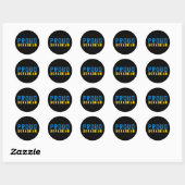 Proud Oekraïens Ronde Sticker (Vel)