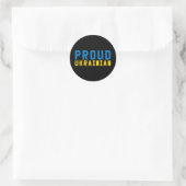 Proud Oekraïens Ronde Sticker (Tas)