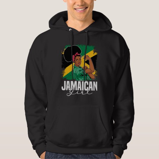 Proud Of My Jamaican Roots Jamaica BHM BLM Pride A Hoodie (Voorkant)