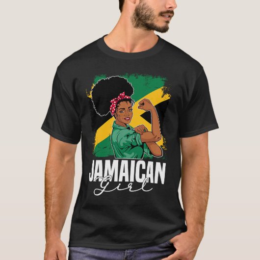 Proud Of My Jamaican Roots Jamaica BHM BLM Pride A T-shirt (Voorkant)