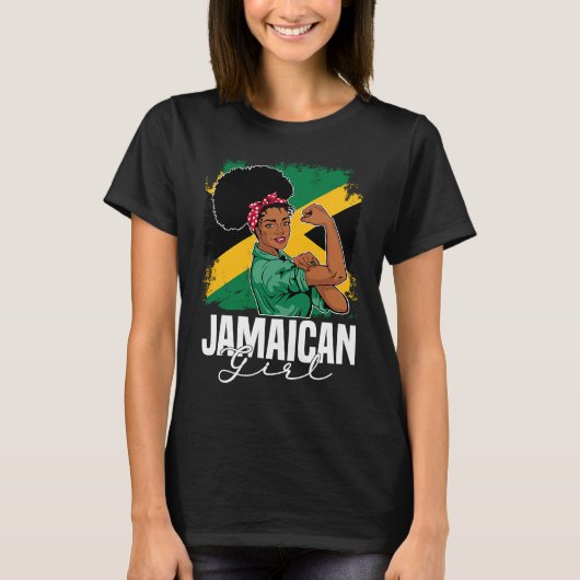 Proud Of My Jamaican Roots Jamaica BHM BLM Pride A T-shirt (Voorkant)