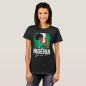 Proud Of My Nigerian Roots Nigeria BHM BLM Pride A T-shirt (Voorkant volledig)