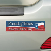 Proud of Texas Bumpersticker (Op auto)