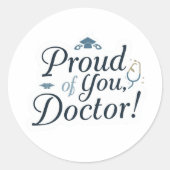 Proud of You Doctor Sticker  (Voorkant)