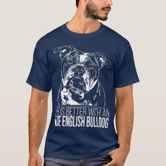 Proud Olde English Bulldog life is beter voor hond T-shirt