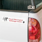 Proud Olde English Bulldogge Owner Bumpersticker (Op Truck)