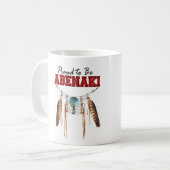 Proud om Abenaki te zijn Koffiemok (Voorkant links)