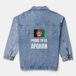 Proud om Afghaans te worden Denim Jacket