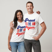 Proud om Amerikaan te worden T-shirt (Unisex)
