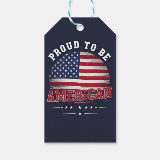 Proud om Amerikaans te zijn Cadeaulabel (Voorkant)
