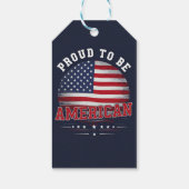 Proud om Amerikaans te zijn Cadeaulabel (Achterkant)