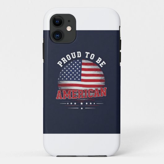 Proud om Amerikaans te zijn Case-Mate iPhone Case (Achterkant)