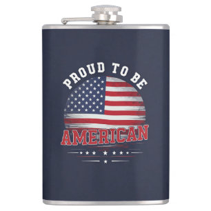 Proud om Amerikaans te zijn Heupfles