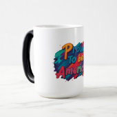 Proud om Amerikaans te zijn Magische Mok (Voorkant links)