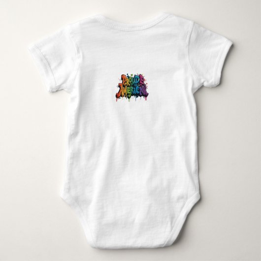 Proud om Amerikaans te zijn Romper (Achterkant)