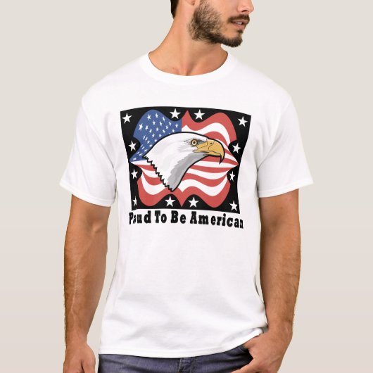 Proud om Amerikaans te zijn T-shirt (Voorkant)