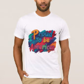 Proud om Amerikaans te zijn T-shirt (Voorkant)