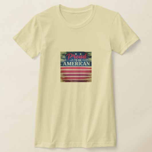 Proud om Amerikaans te zijn T-shirt (Laagn)