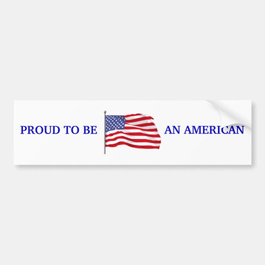 Proud om Amerikaanse Bumpersticker te worden (Voorkant)