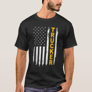 Proud om Amerikaanse vrachtwagenchauffeur te worde T-shirt