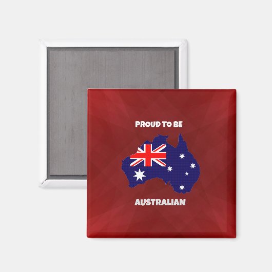 Proud om Australian te worden Magneet (Voorkant / Achterkant)