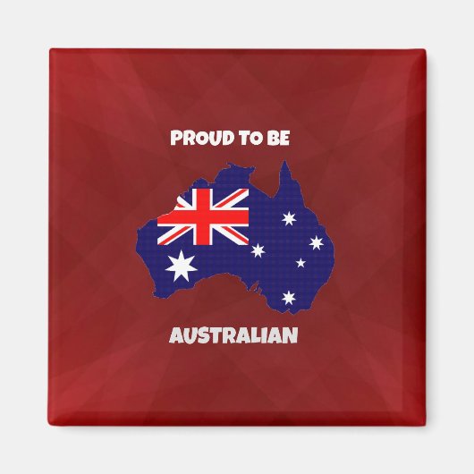 Proud om Australian te worden Magneet (Voorkant)