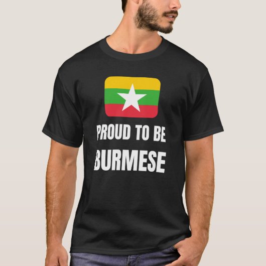 Proud om Birmese te worden T-shirt (Voorkant)