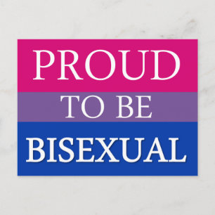 Proud om biseksueel te zijn briefkaart
