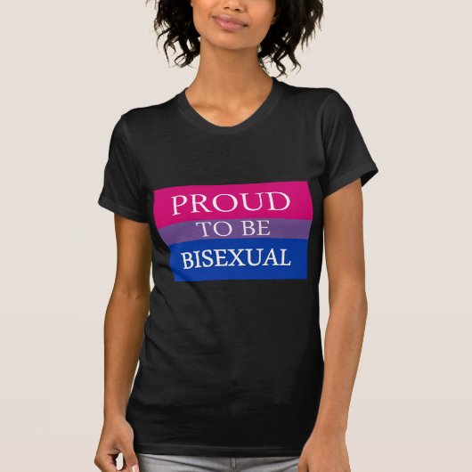 Proud om biseksueel te zijn t-shirt (Voorkant)