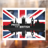 Proud om Brits te zijn Raamsticker (Vel 2)